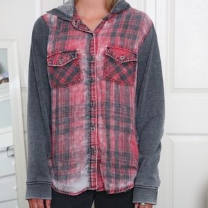 Hooded flannel